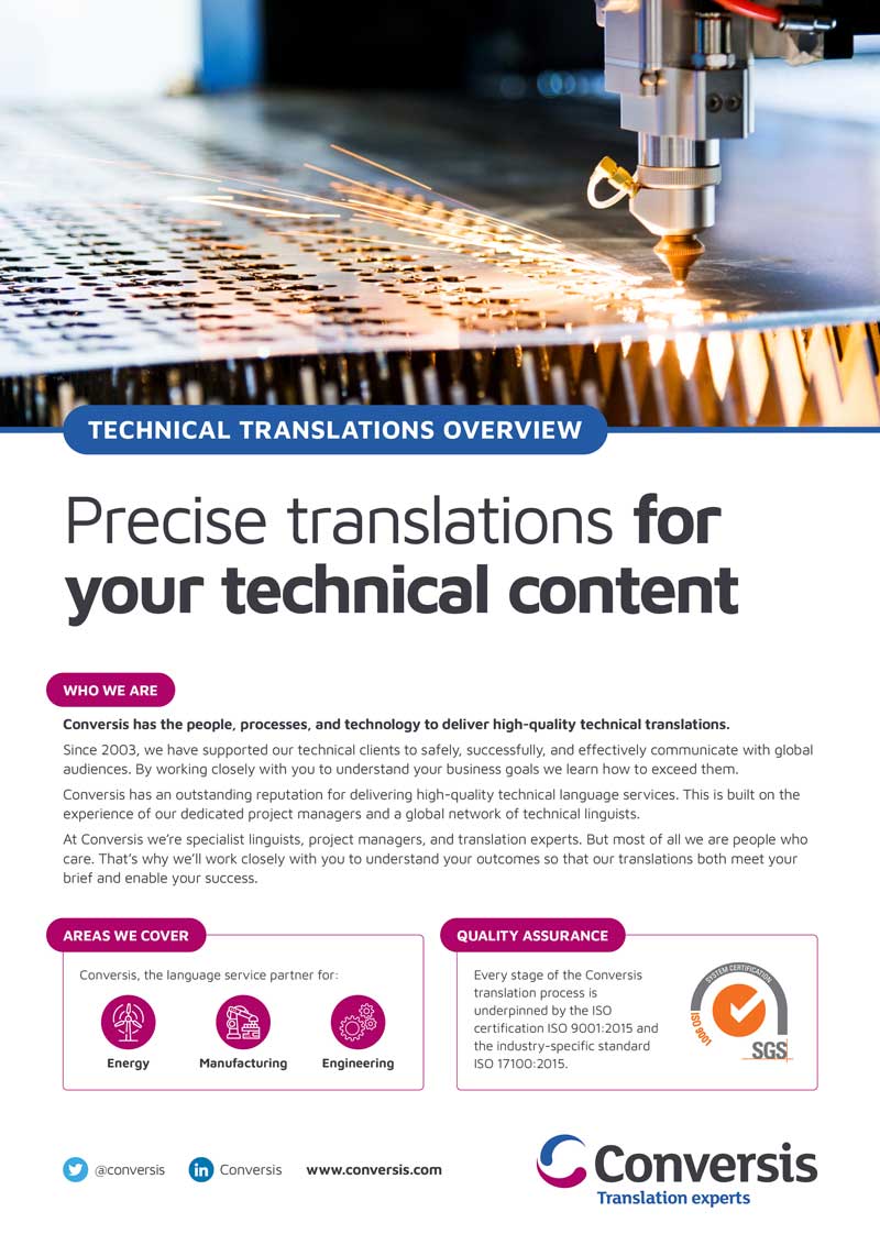 Technical Translations Overview